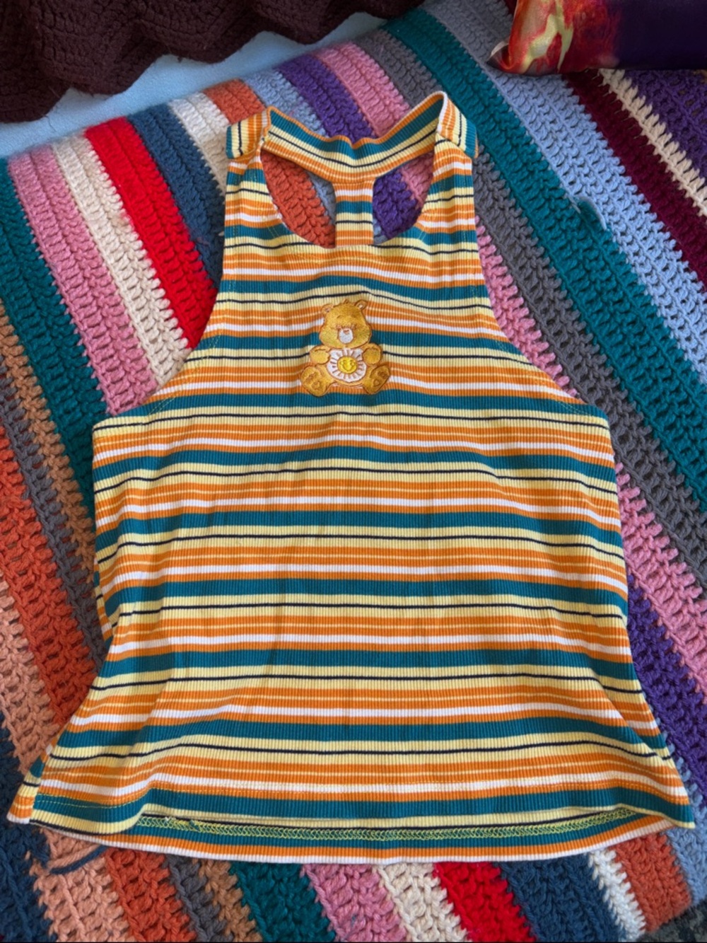 Care Bears Licensed Striped Racerback Tank